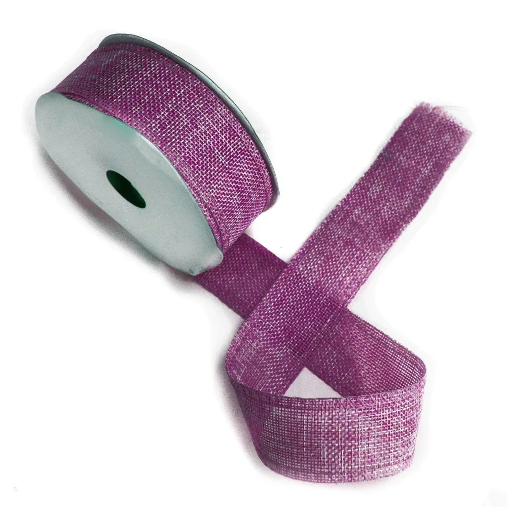 Лента с естествена текстура Френска лавандула, 38mm x 20m
