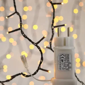 ЛАМПИЧКИ 400LED 3ММ,31V,МИКРОФОН И ФУНКЦ.ЗА МУЗИКА,ПАМЕТ/ДИСТАНЦ/WW