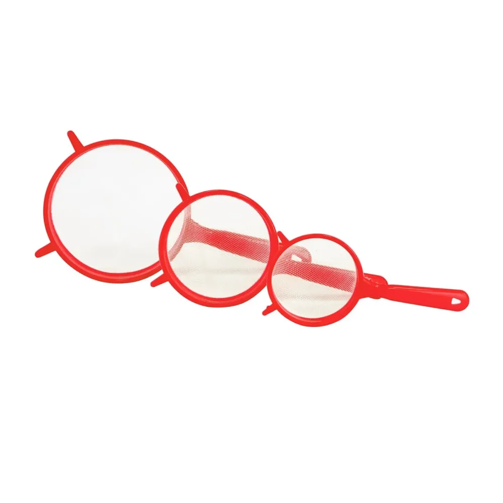 Комплект Цедки с Фина Мрежа, Пластмасови - 3 броя