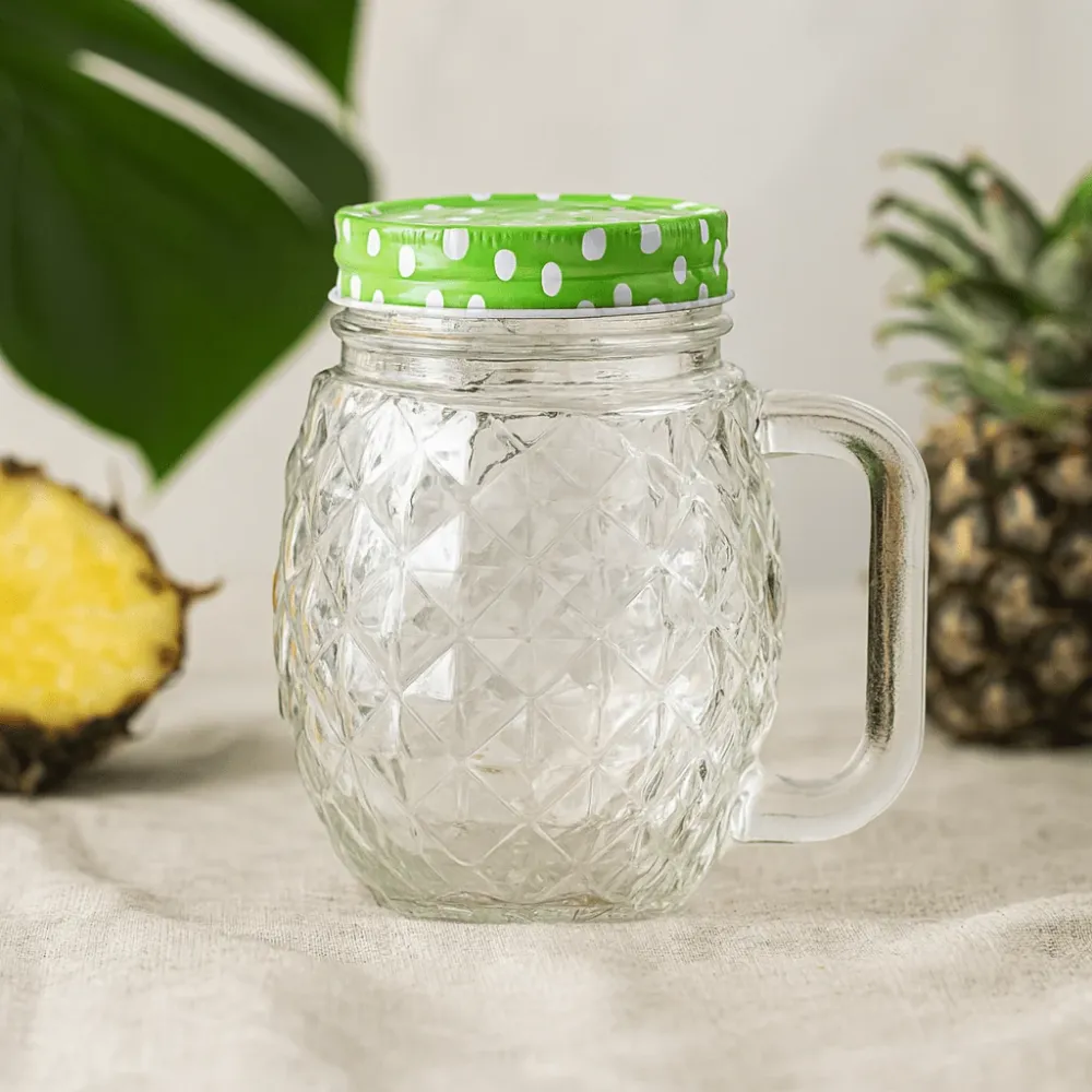 Кана за пиене с капак, прозрачен 450ml