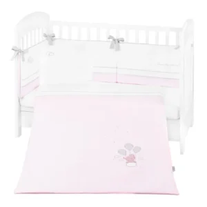 Бебешки спален комплект с бродерия 6 части 60/120 Dream Big Pink