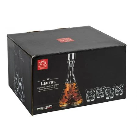 621713: LAURUS Сет бутилка + 6 чаши за ликьор