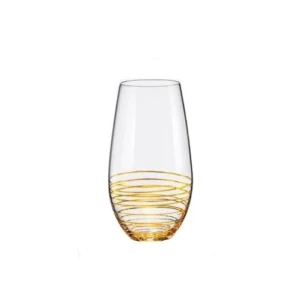 691015197176 : Чаши за вода Viola Gold Spiral Bohemia Crystalex