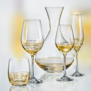 691015197181 : Гарафа Viola Gold Spiral Bohemia Crystalex