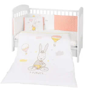 Бебешки спален комплект 6 части 70/140 Rabbits Love