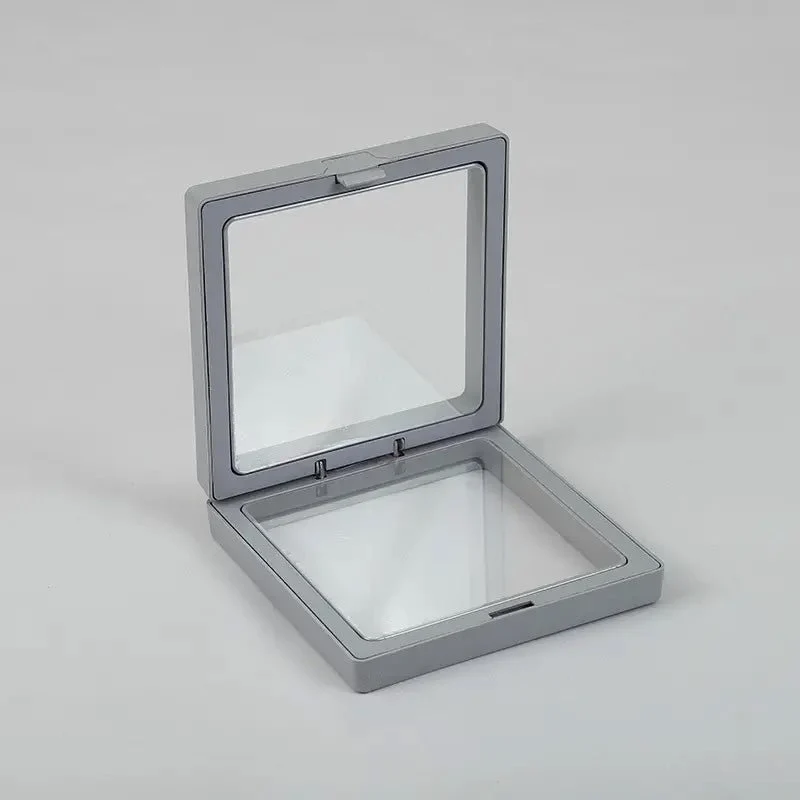 Плаваща рамка за дисплей 3D 9x9см Сива
