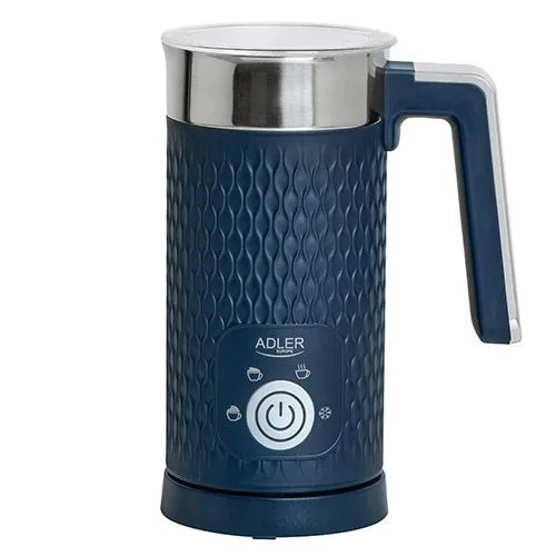 Кана за мляко на пяна за лате и капучино Adler AD-4494, 500W, 4 функции, 300 мл, СинЧеренБял