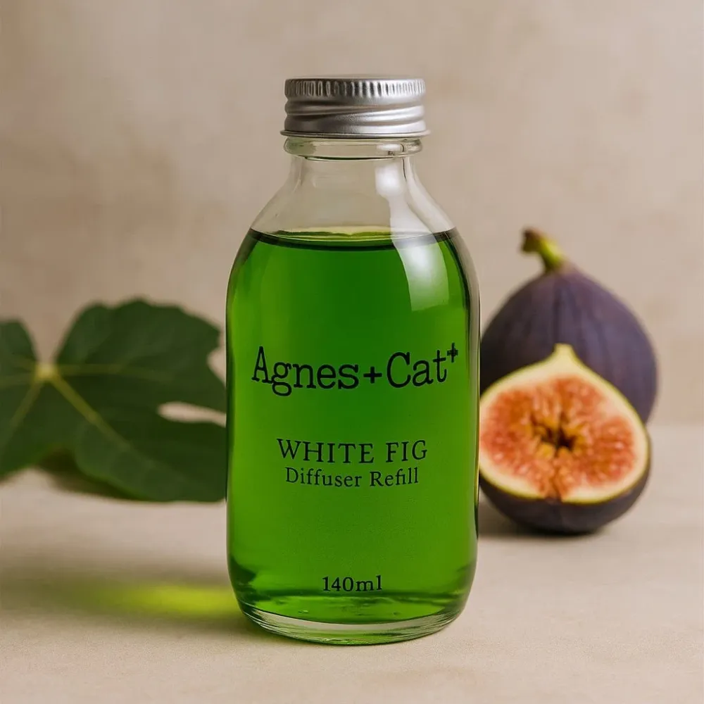 Попълване за ароматизатор с пръчици Бял смокиня Agnes and Cat