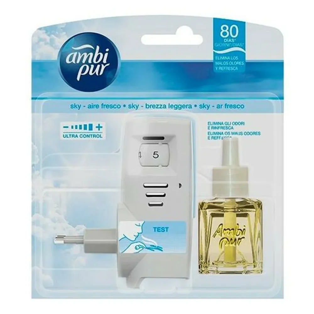 електрическия ароматизатор с пълнител Ambi Pur Свежо 21 ml (6 броя)
