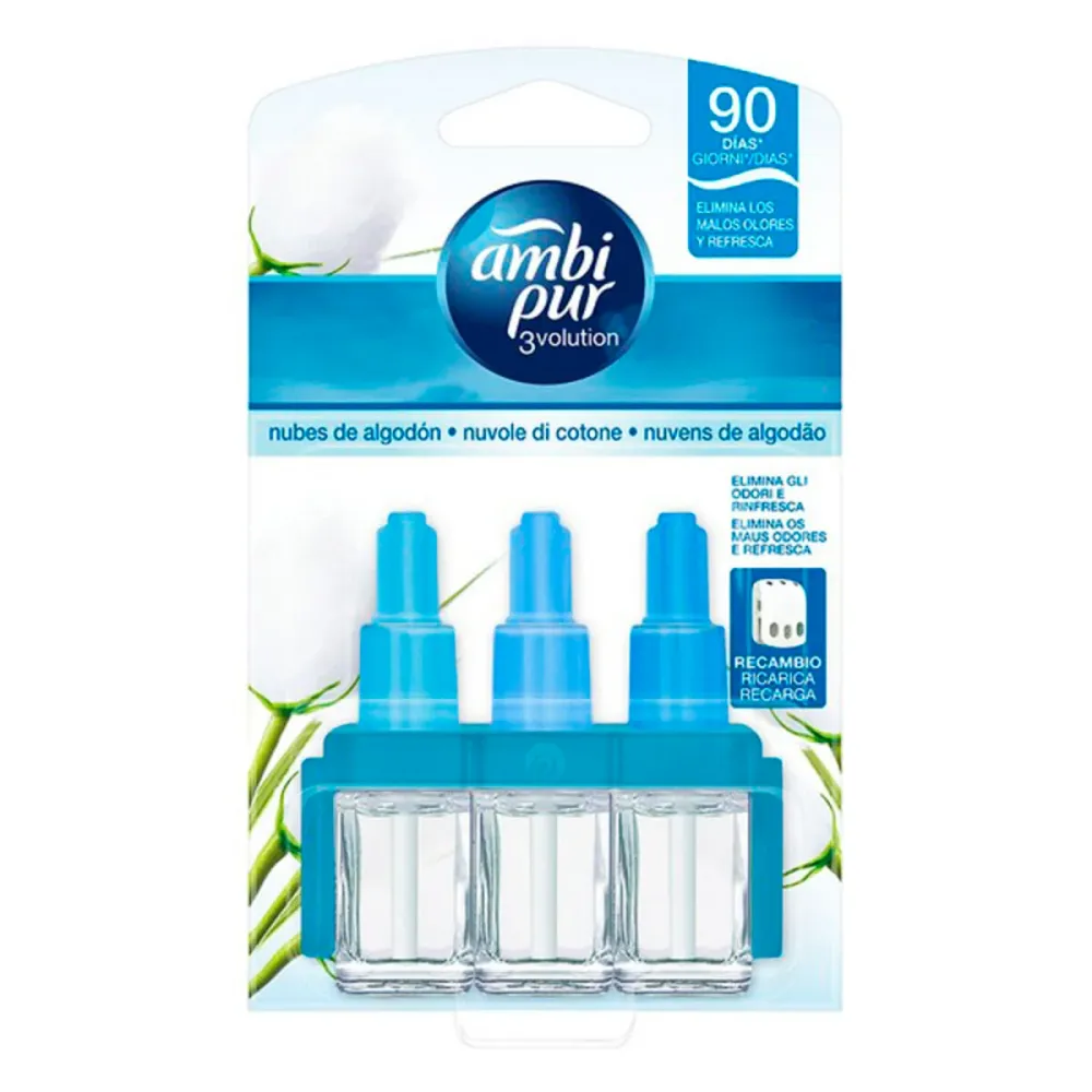 пълнителите за електрически ароматизатор Ambi Pur 3Volution Nubes de Algodón 20 ml