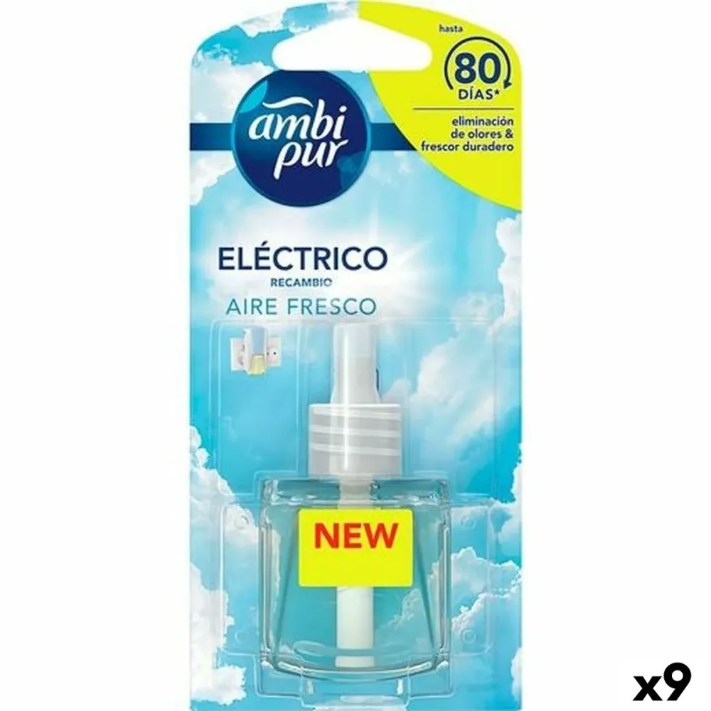 пълнителите за електрически ароматизатор Ambi Pur AIRE FRESCO Чист въздух 21,5 ml (9 броя)