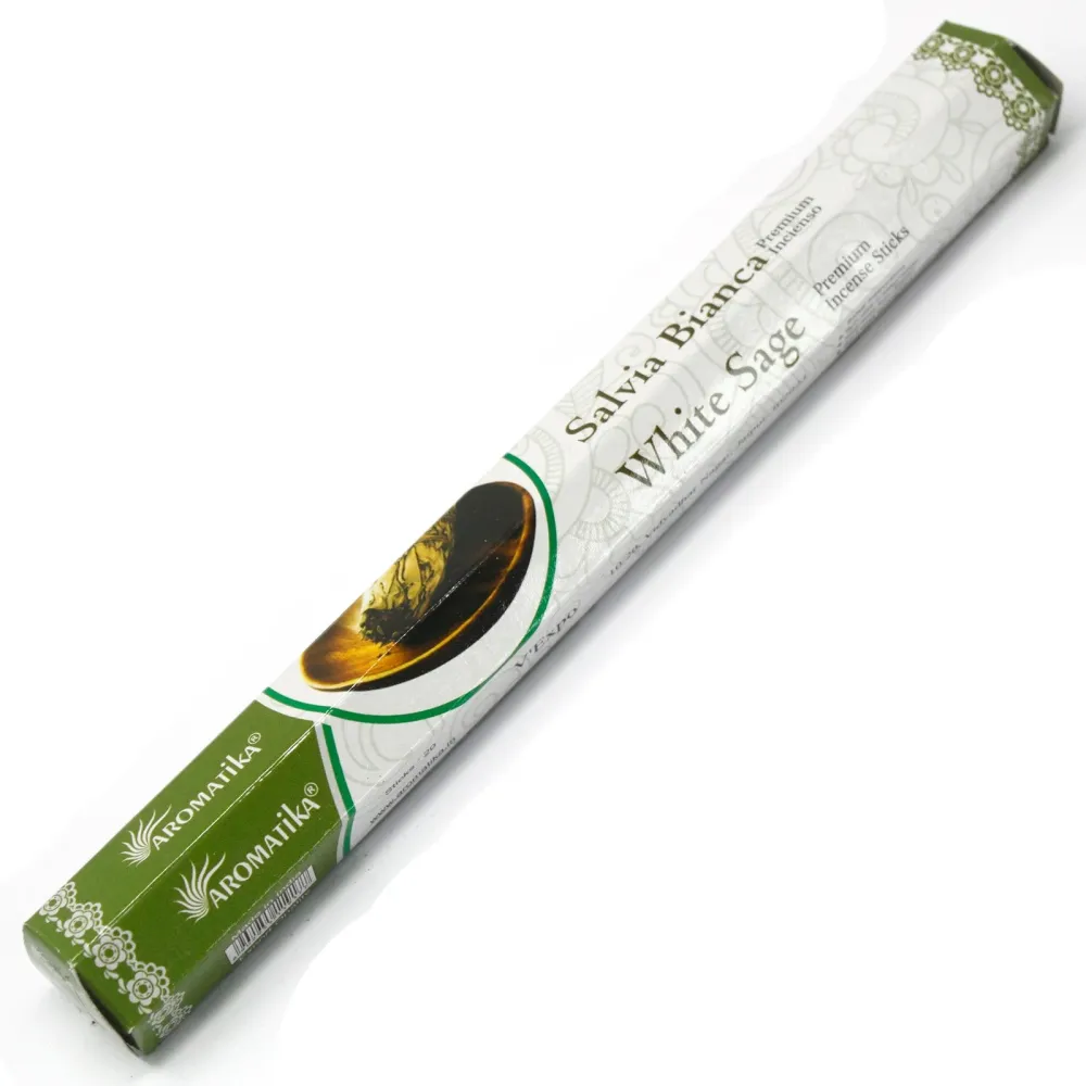Бели сандалови пръчици за тамян 20 броя Aromatika