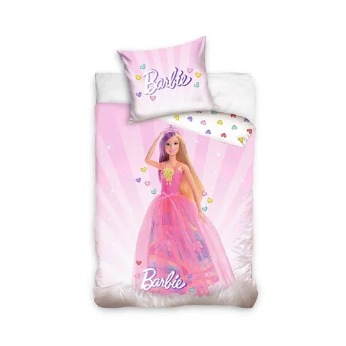 Детски спален комплект 2 части за момиче Barbie Pinк