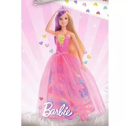 Детски спален комплект 2 части за момиче Barbie Pinк