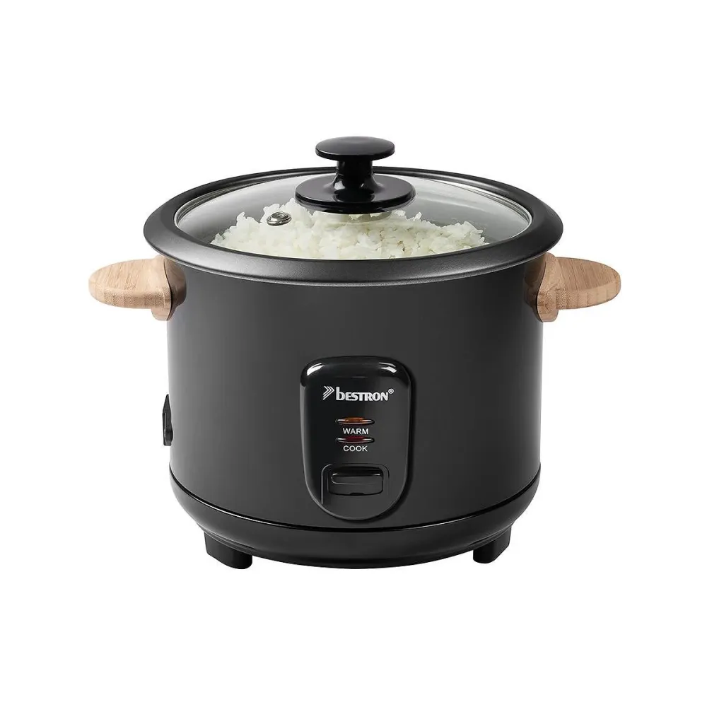 Bestron ARC100BW Уред за приготвяне на ориз и зеленчуци 1 L / 400 W, черен
