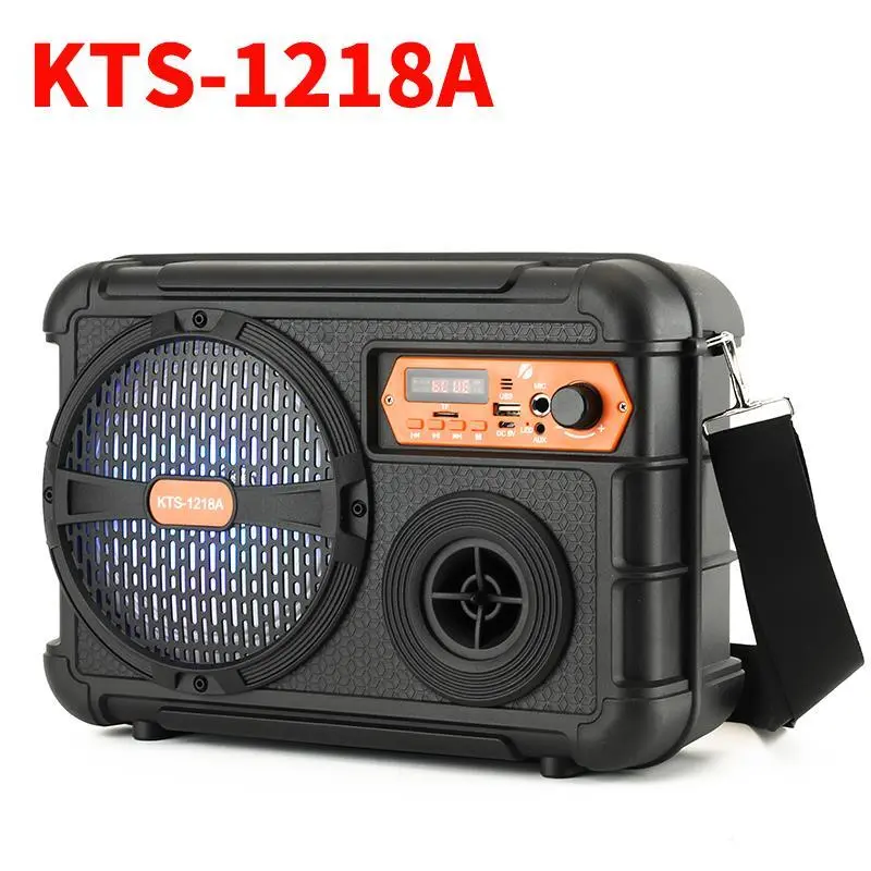 Активен Bluetooth караоке високоговорител с микрофон 6.5" KTS-1218A компактен размер