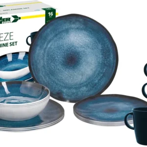 Меламинов сервиз за къмпинг чинии и купи BRUNNER BREEZE за 4 човека 16 бр