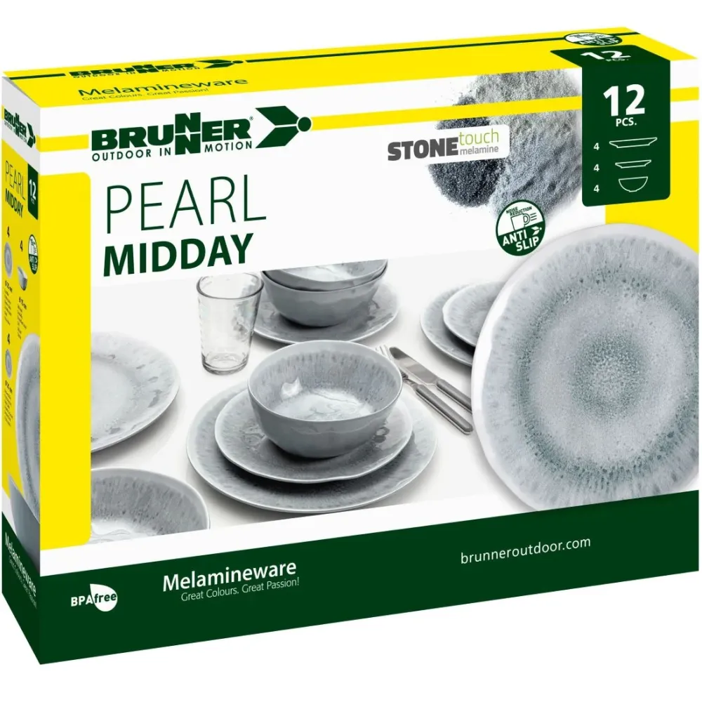 Сервиз за къмпинг Brunner Midday Pearl – 12 части