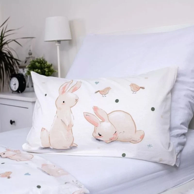 Детски спален комплект Bunny, 100 % памук, 2 части, 100x135 см