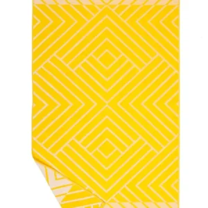 Плажна хавлия «Cannes Diamond Style Yellow» памук, кадифе, размер 86х162см