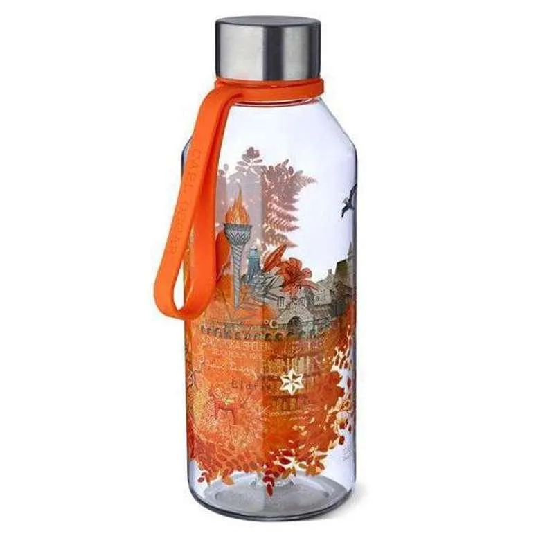 Carl Oscar WisdomFlask Водна бутилка с дръжка - 0.65L - Огън (Оранжев)