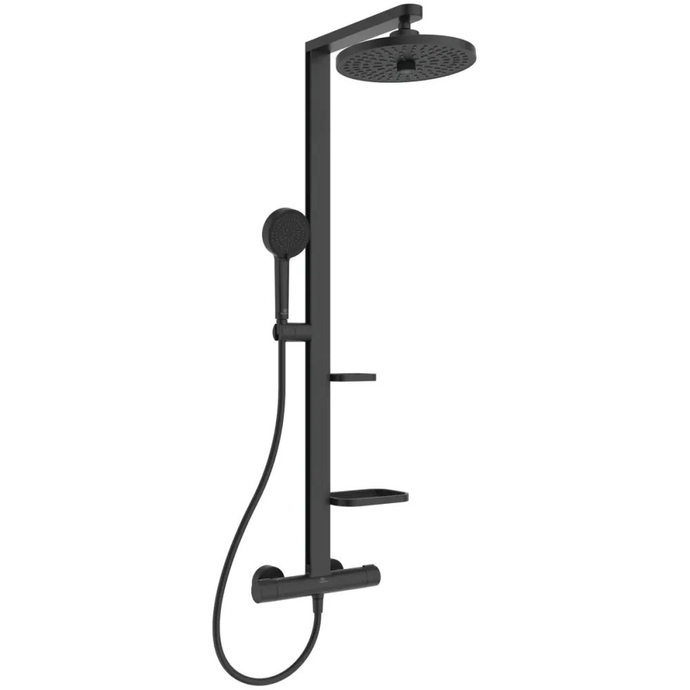 Душ система с термостатен смесител Ceratherm ALU+ BD583XG – Silk Black