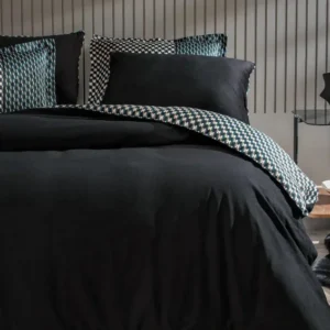 Двоен спален комплект «CharMe Bronte» - King size, 4 части, памучен сатен, кадифе