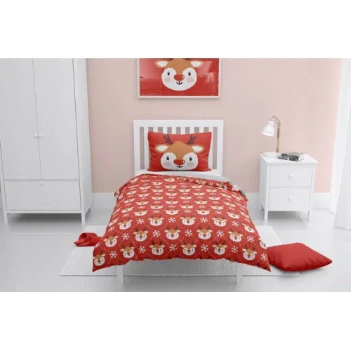 Детски спален комплект Christmas deer 160x200 см