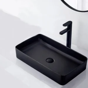 Умивалник за плот Denis Black Mat 61х35 см.