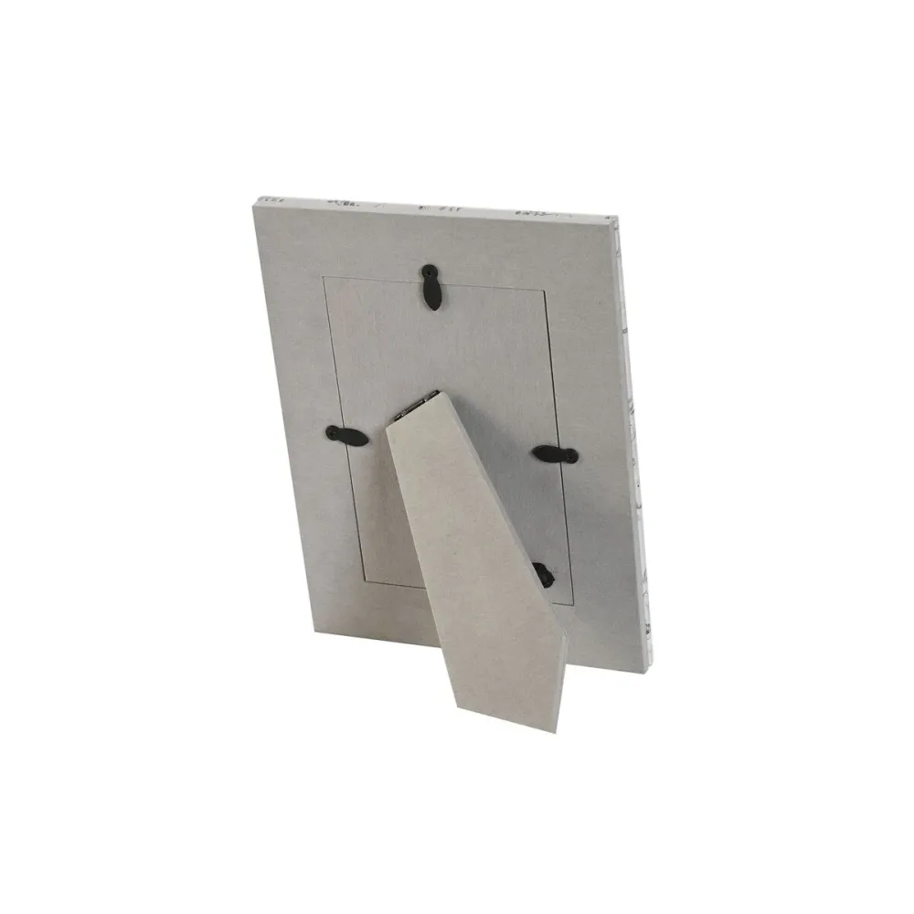 Рамка за снимки DKD Home Decor Син Бял Сив камила Светло розово PVC Алуминий (2 броя)