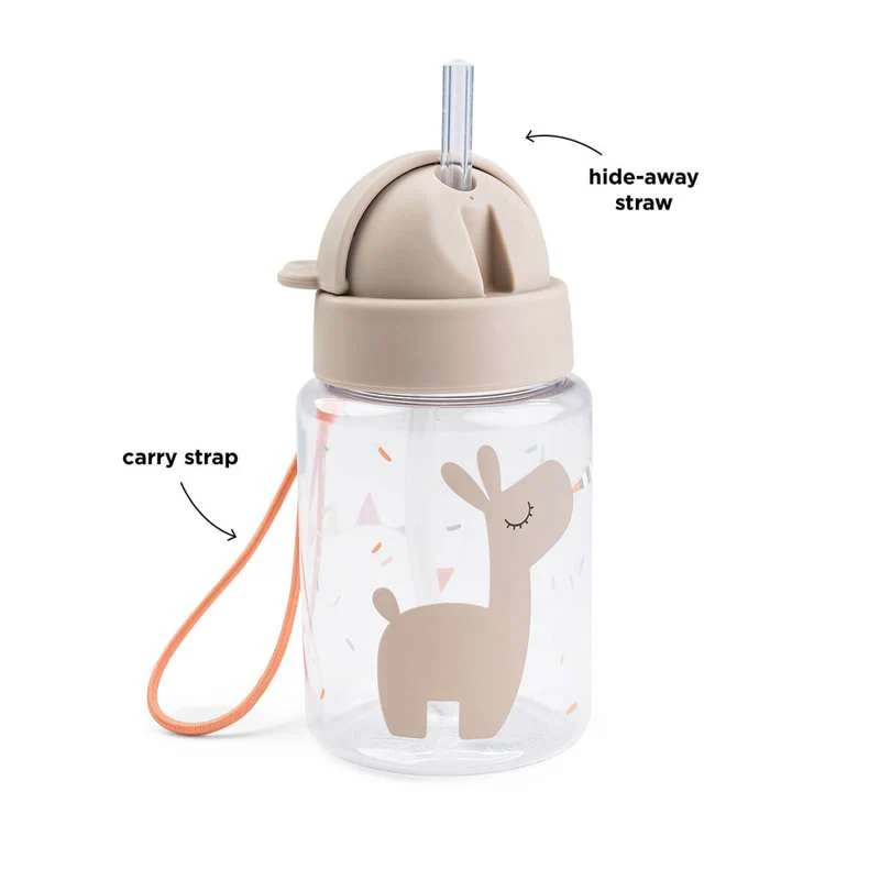 Done Deer Чаша за напитки с сламка - 280ml - Празнуване - Пясък