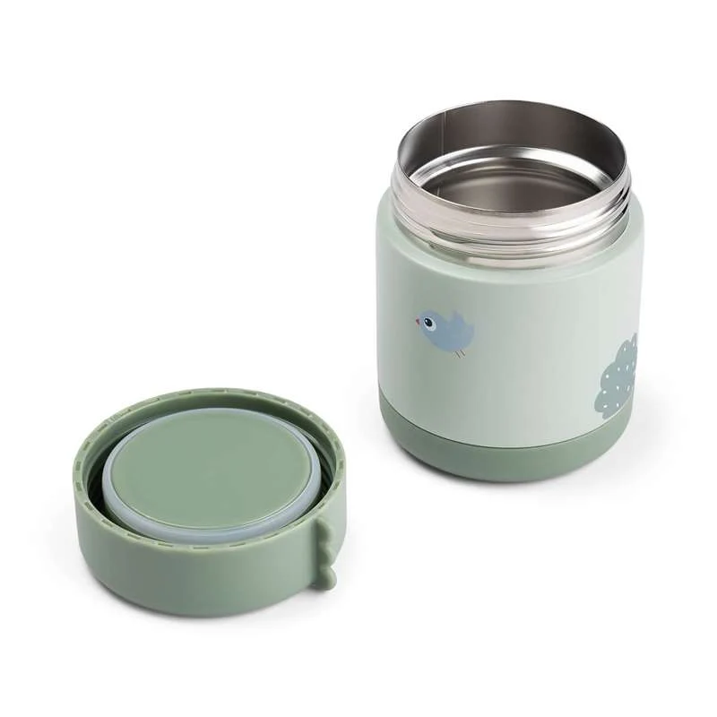 Done Deer Термос за храна - 300ml - Игрална площадка - Зелен