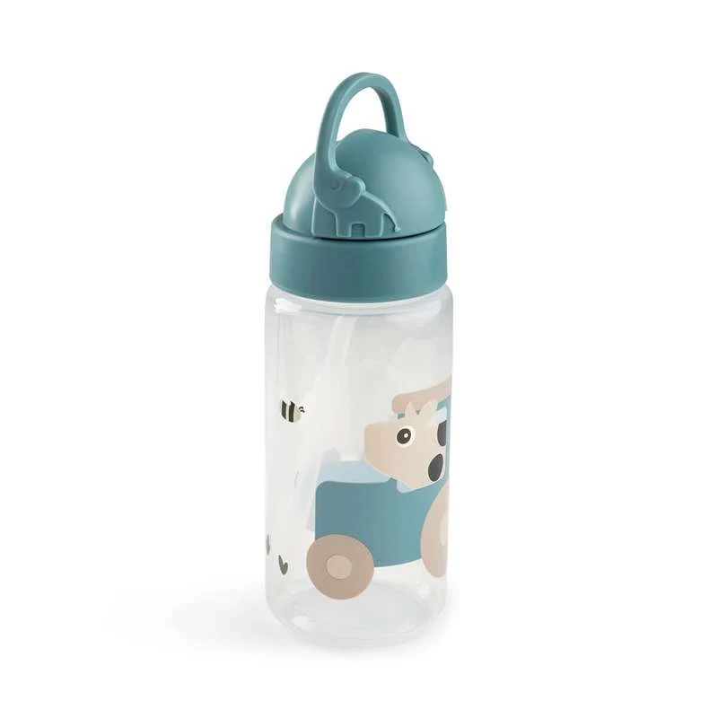 Done Deer Чаша за напитки с сламка - 350ml - Tiny Farm - Син