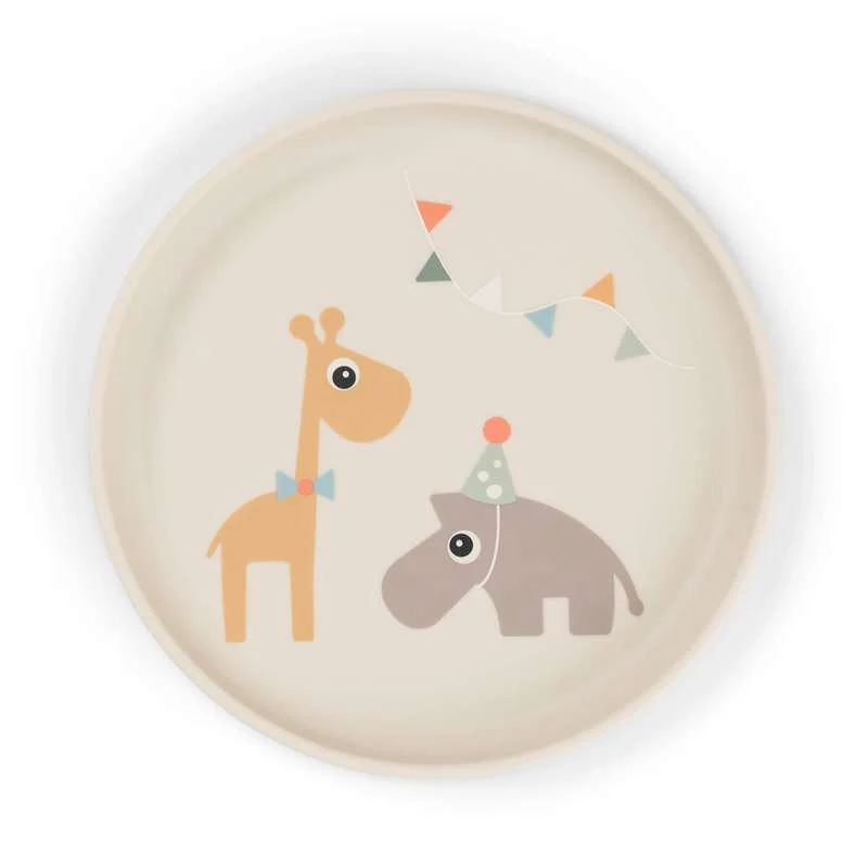 Done Deer Foodie Plate - Celebration - Sand from California Redwood