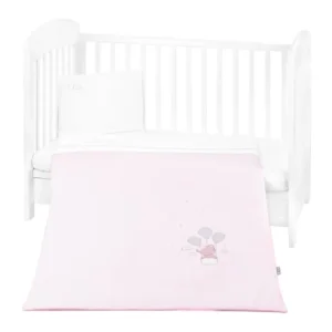 Бебешки спален комплект с бродерия 5 части Dream Big Pink