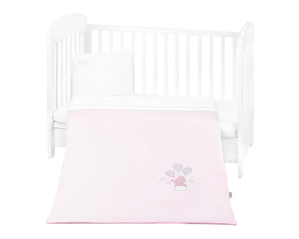 Бебешки спален комплект с бродерия 5 части Dream Big Pink