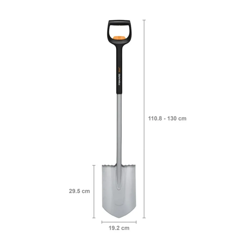 Телескопична заострена лопата Fiskars Xact™