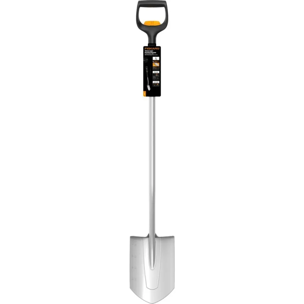 Телескопична заострена лопата Fiskars Xact™