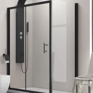 Flora 500 Nero Satine - 80х110 - матирано стъкло
