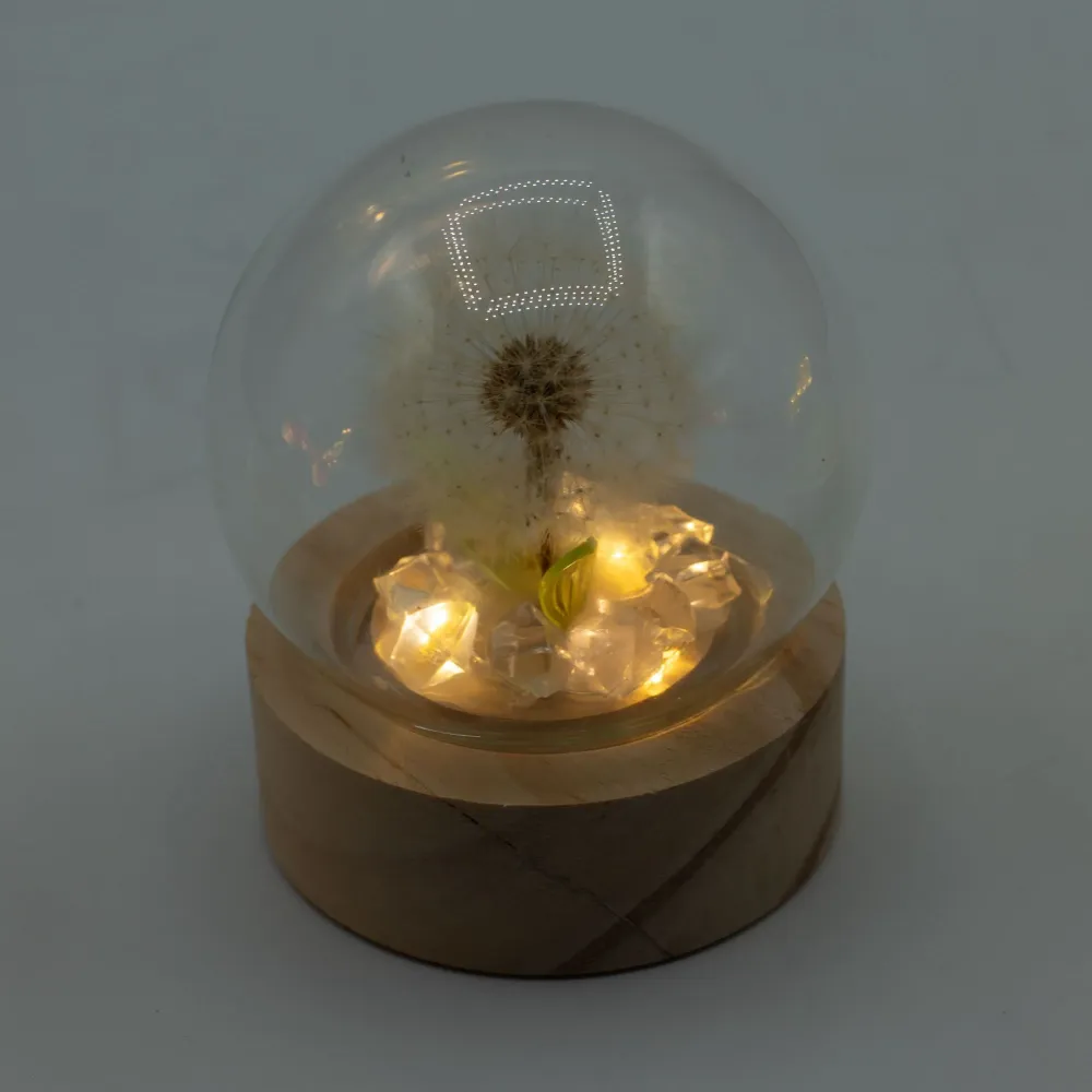 Градински купол Floral Glow – 1 глухарче – LED батерия