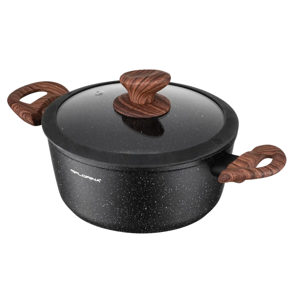 Тенджера Florina Master Black 24см с капак