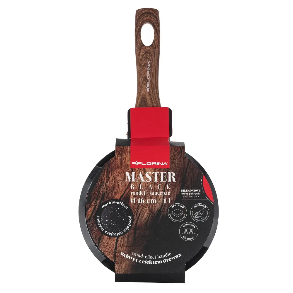 Касерола с капак Florina Master Black 16 см