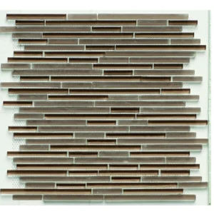 Glass Mix Strip Mosaic BROWN 29,8х30,5 см.