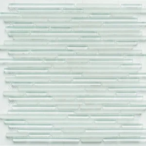 Glass Mix Strip Mosaic WHITE 29,8х30,5 см.