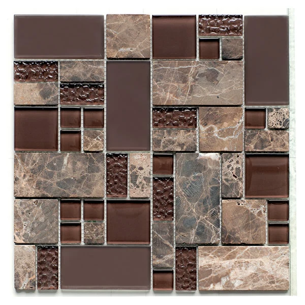 Glass & Stone Mix Mosaic Brown 29,8х29,8 см.