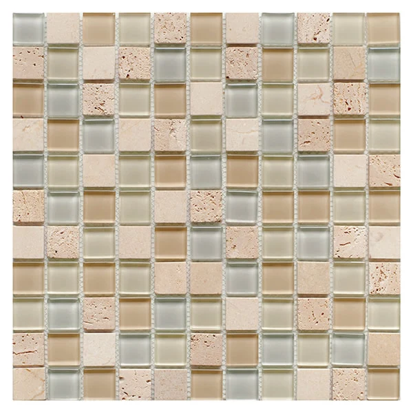 Glass & Stone Mix Mosaic CREAM 30х30 см.