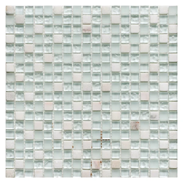 Glass & Stone Mix Mosaic WHITE 30,5х30,5 см.