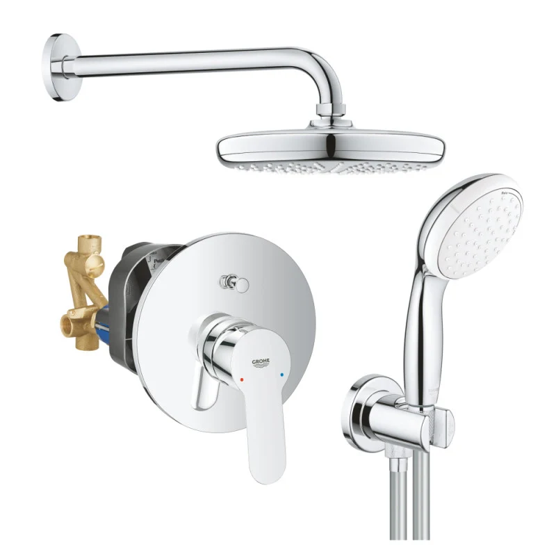 Душ система за вграждане GROHE BauEdge 29079000+26412000+26406001