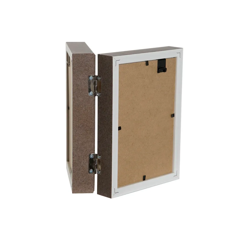 Рамка за снимки Home ESPRIT Кафяв Бежов Кристал полистирен Град 25 x 3 x 18 cm (2 броя)