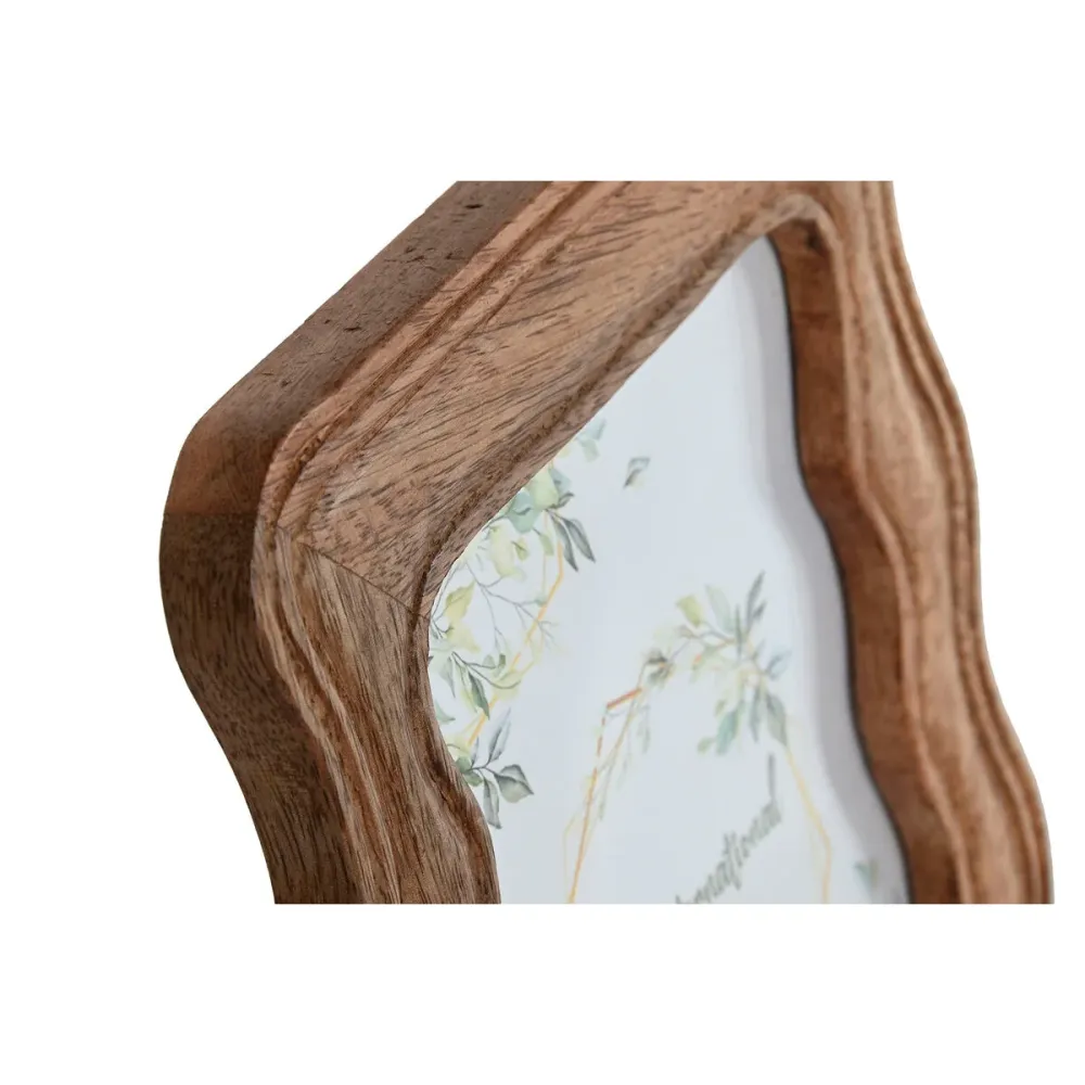 Рамка за снимки Home ESPRIT Естествен Дърво манго Вълни Град 18,5 X 2 X 25 cm